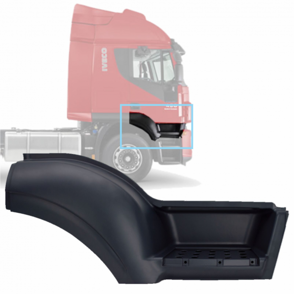 PARALAMA COM ESTRIBO DIREITO - IVECO STRALIS - 504047584